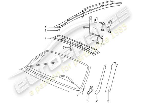 a part diagram from the Porsche 993 parts catalogue