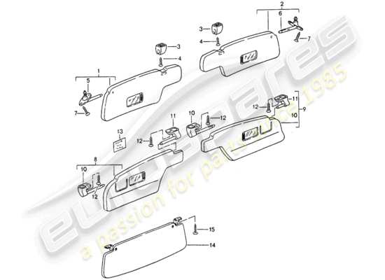 a part diagram from the Porsche 993 parts catalogue