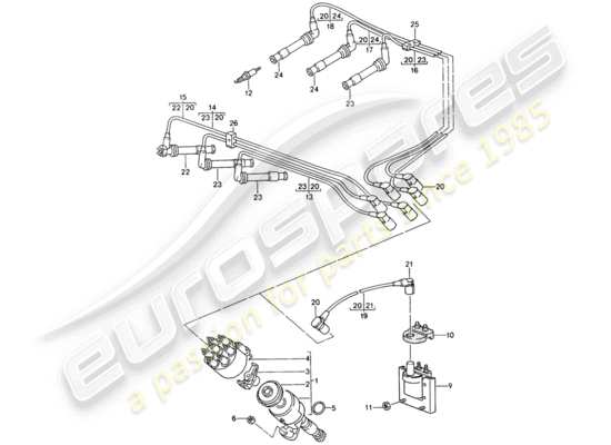 a part diagram from the Porsche 993 parts catalogue