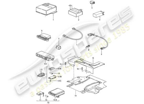 a part diagram from the Porsche 993 parts catalogue