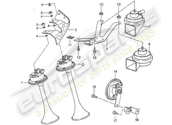 a part diagram from the Porsche 993 parts catalogue