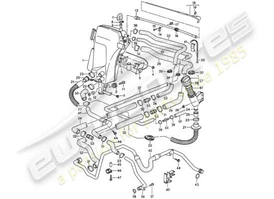 a part diagram from the Porsche 993 parts catalogue