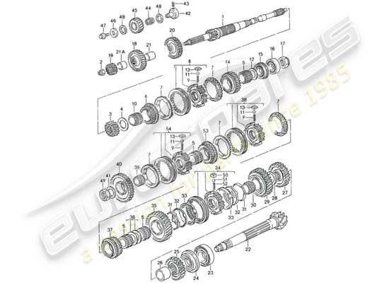 a part diagram from the Porsche 993 (1997) parts catalogue