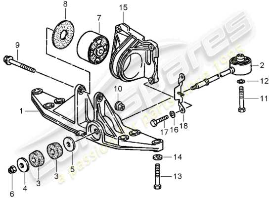 a part diagram from the Porsche 993 (1997) parts catalogue