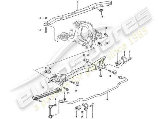 a part diagram from the Porsche 993 parts catalogue