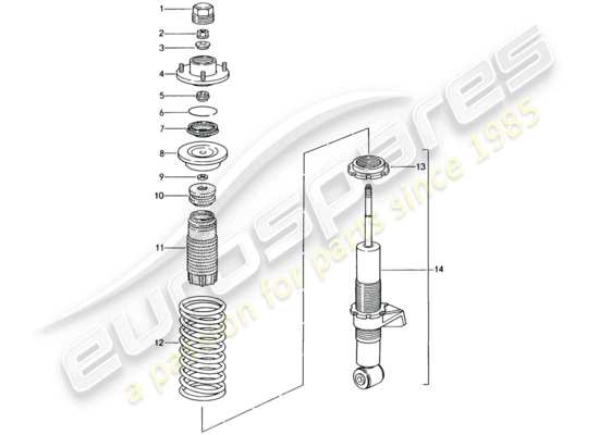 a part diagram from the Porsche 993 parts catalogue