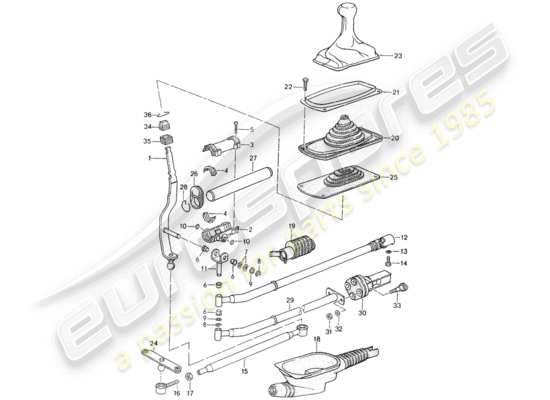 a part diagram from the Porsche 993 parts catalogue