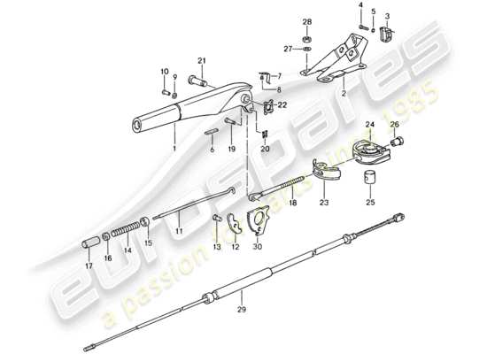 a part diagram from the Porsche 993 parts catalogue