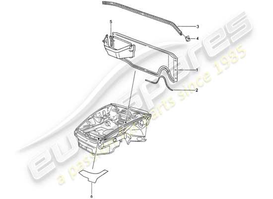 a part diagram from the Porsche 993 parts catalogue