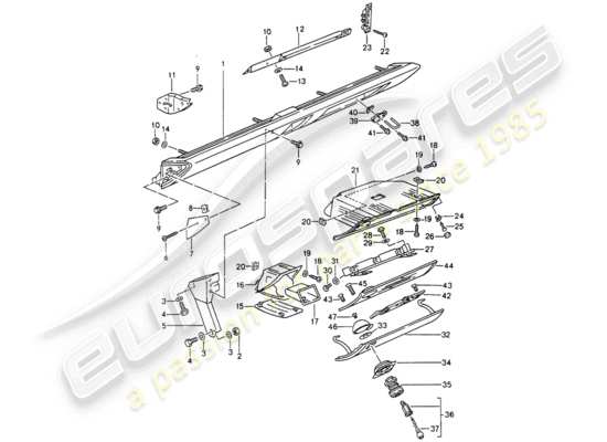 a part diagram from the Porsche 993 parts catalogue