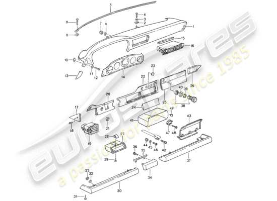 a part diagram from the Porsche 993 parts catalogue