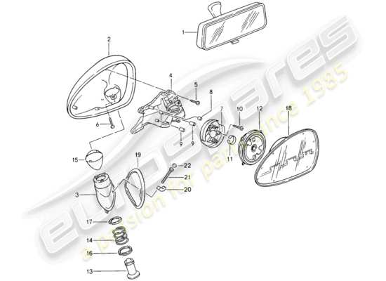 a part diagram from the Porsche 993 parts catalogue