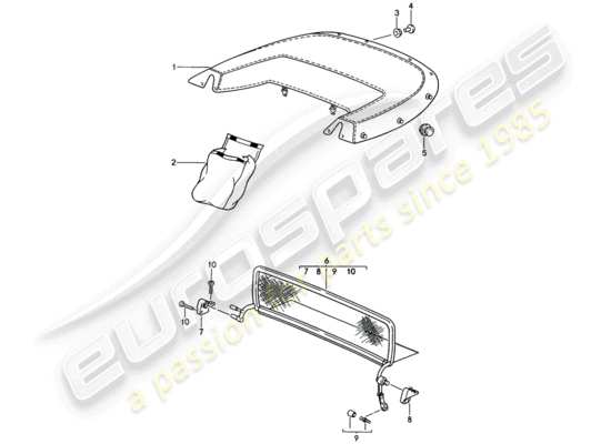 a part diagram from the Porsche 993 parts catalogue