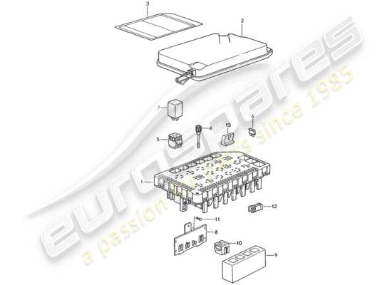 a part diagram from the Porsche 993 parts catalogue