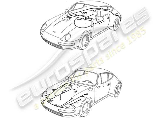 a part diagram from the Porsche 993 parts catalogue