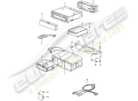 a part diagram from the Porsche 993 parts catalogue