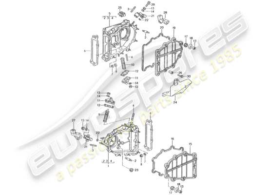 a part diagram from the Porsche 993 parts catalogue