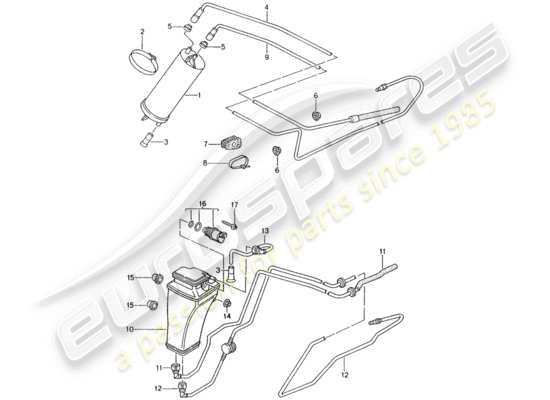 a part diagram from the Porsche 993 parts catalogue