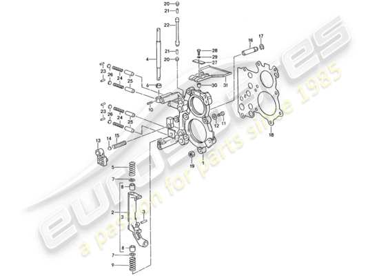 a part diagram from the Porsche 993 parts catalogue