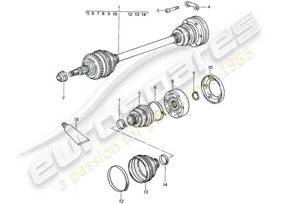 a part diagram from the Porsche 993 parts catalogue