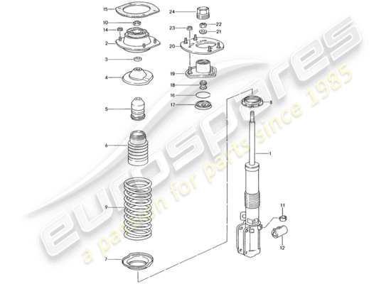 a part diagram from the Porsche 993 parts catalogue