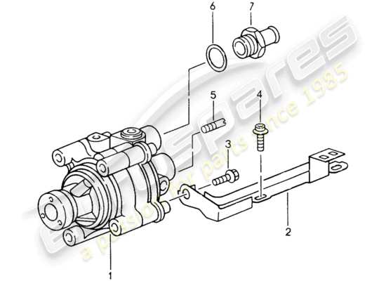 a part diagram from the Porsche 993 (1998) parts catalogue