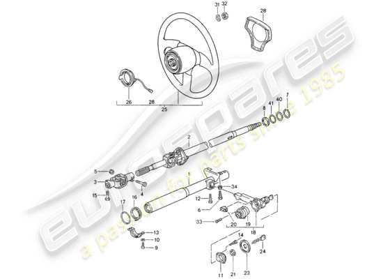 a part diagram from the Porsche 993 parts catalogue