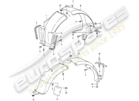 a part diagram from the Porsche 993 (1998) parts catalogue