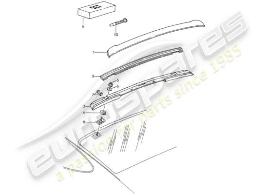 a part diagram from the Porsche 993 parts catalogue