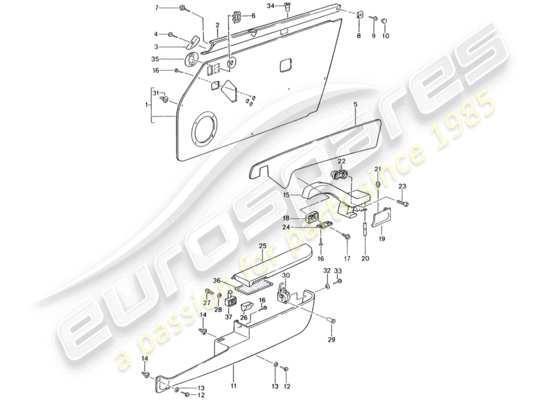 a part diagram from the Porsche 993 parts catalogue