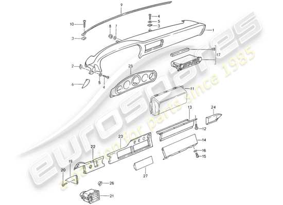 a part diagram from the Porsche 993 parts catalogue