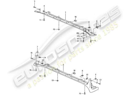 a part diagram from the Porsche 993 parts catalogue