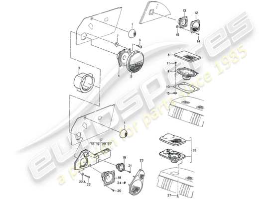 a part diagram from the Porsche 993 parts catalogue