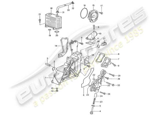 a part diagram from the Porsche 996 parts catalogue