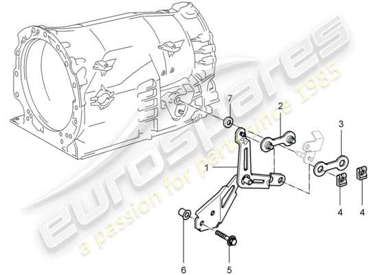 a part diagram from the Porsche 996 (1998) parts catalogue