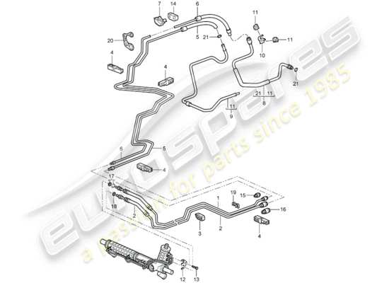 a part diagram from the Porsche 996 (1998) parts catalogue