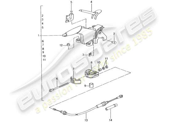 a part diagram from the Porsche 996 parts catalogue