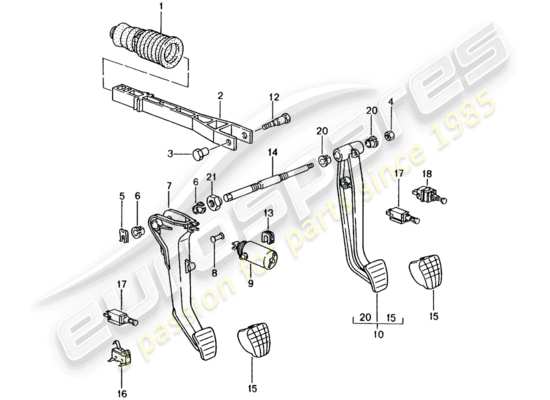 a part diagram from the Porsche 996 parts catalogue