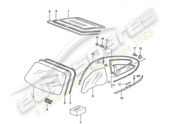 a part diagram from the Porsche 996 parts catalogue