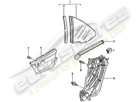 a part diagram from the Porsche 996 parts catalogue