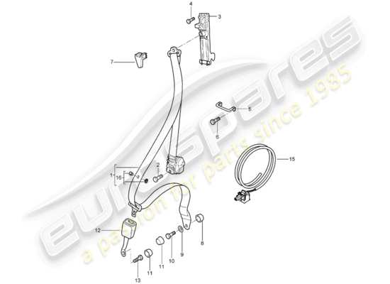 a part diagram from the Porsche 996 parts catalogue