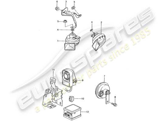 a part diagram from the Porsche 996 (1998) parts catalogue