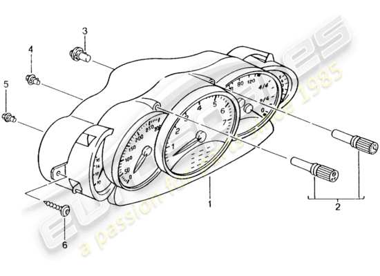 a part diagram from the Porsche 996 parts catalogue