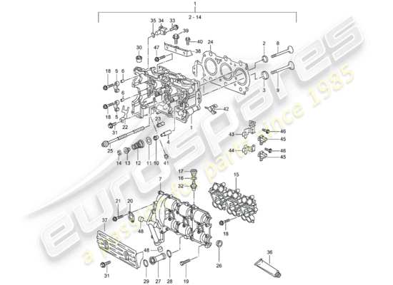 a part diagram from the Porsche 996 (1999) parts catalogue