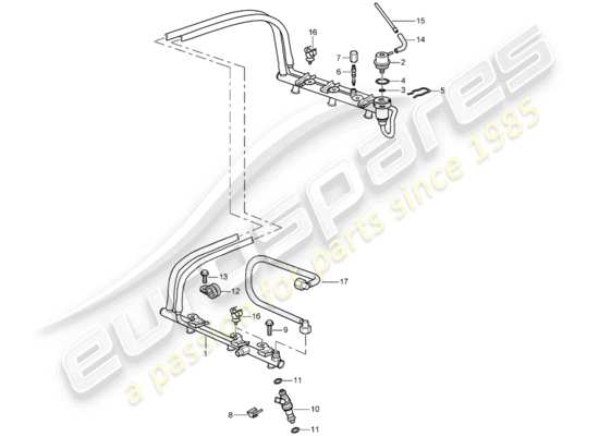 a part diagram from the Porsche 996 parts catalogue