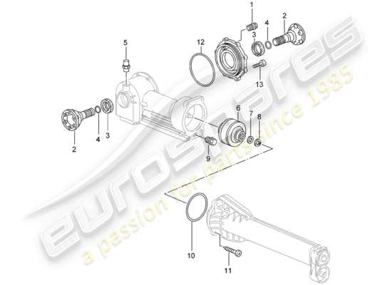 a part diagram from the Porsche 996 parts catalogue