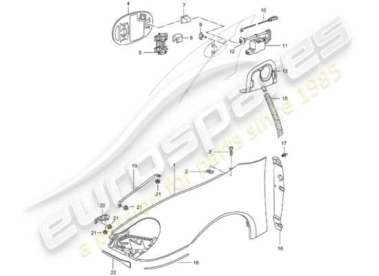 a part diagram from the Porsche 996 parts catalogue