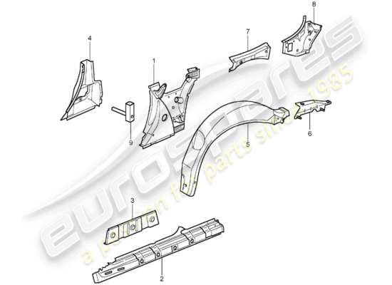 a part diagram from the Porsche 996 parts catalogue