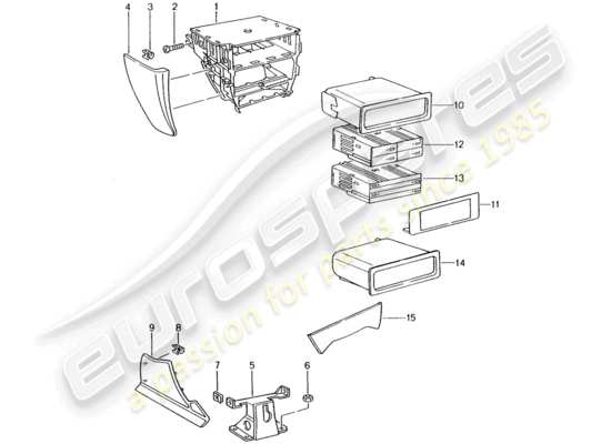 a part diagram from the Porsche 996 parts catalogue