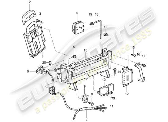 a part diagram from the Porsche 996 parts catalogue